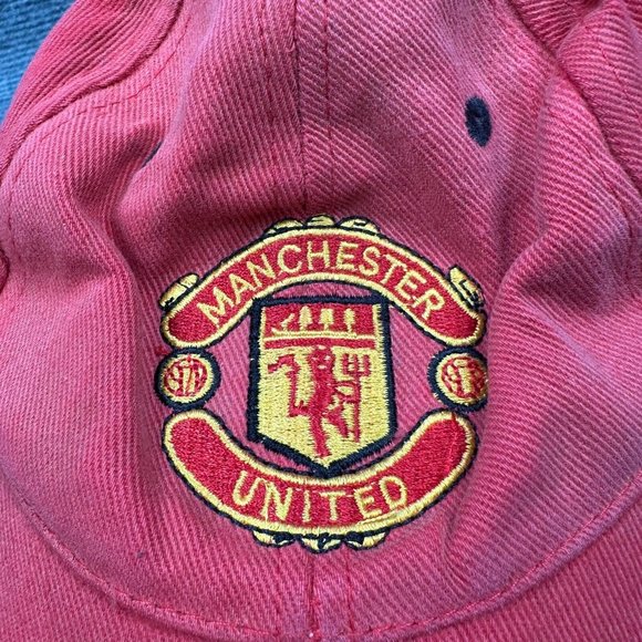 Manchester United Hat Cap One Size Adjustable Red Black Soccer Football Sport - Picture 3 of 7